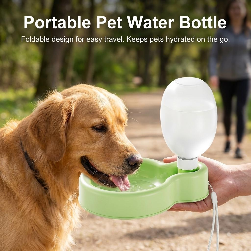Portable Pet Water Bottle Foldable Outdoor Cup for Dogs Cats Travel