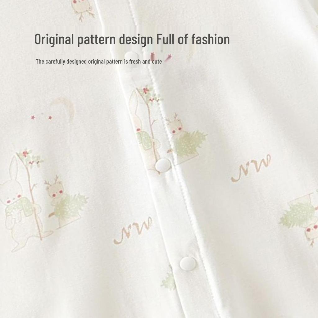 Infant Summer Romper - Short Sleeve Modal Jumpsuit for Babies and Toddlers