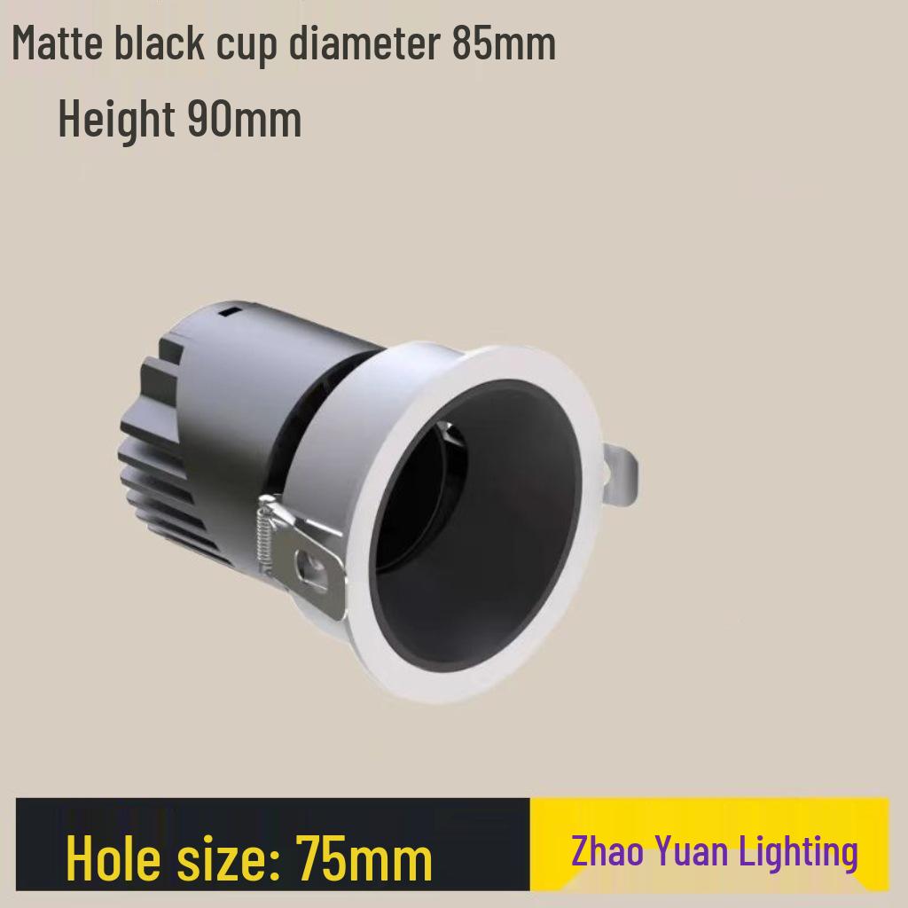 Adjustable Angle Anti-Glare Recessed Spotlight for Guest Rooms and Corridors