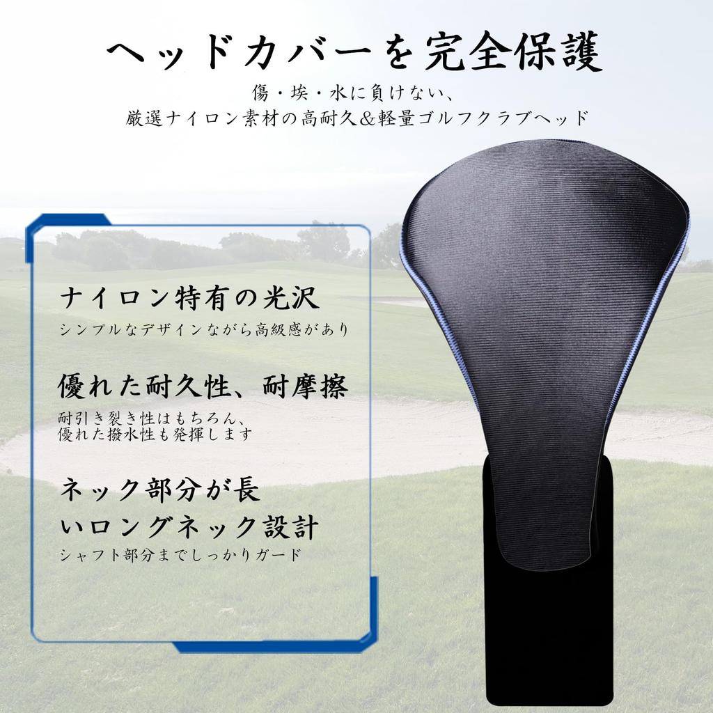 Golf Golf Club Head Protection Covers for 440cc and 460cc Fairway and Utility Long with Conversion Tag Set Utility Headcovers, Headcovers,