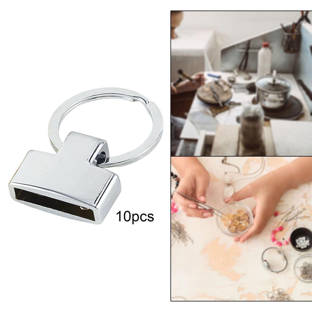 Pack of 10 Metal Lobster Clasp Clips Stylish Key Chain Charms for Jewelry Making Hook Swivel