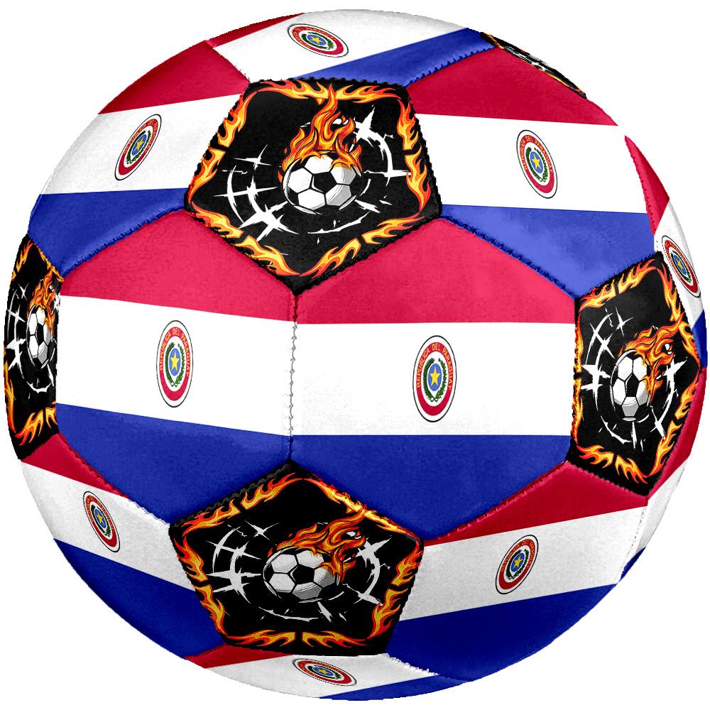 1 pz Paraguay Tema Sportivo Taglia 5 Pallone da Calcio Professionale Partita Allenamento Calcio Sportivo Indoor & Outdoor Pallone Leggero Resistente c6619