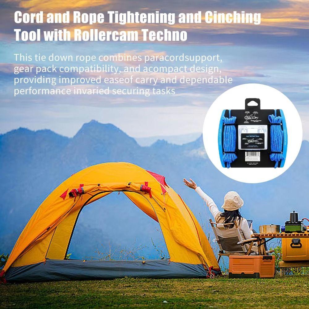 Lina z 6 hakami z napinaczem rolkowym, antypoślizgowa lina mocująca, trwały ściągacz kablowy, morski