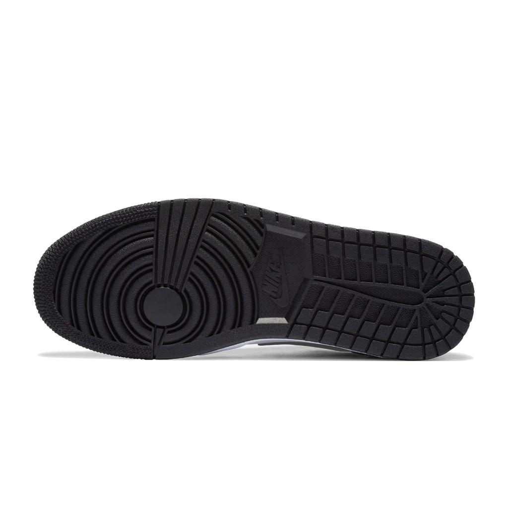 Jordan Air Jordan 1 Low Top Skateboard Shoes Unisex Black 553558-132(Team162-)