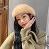 Keep Warm Painter Caps Plush British Beanie Hat Comfortable Women Berets  Girls