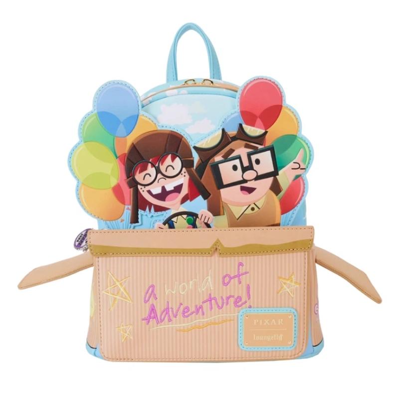 Рюкзак Loungefly Новый Pixar Вверх Карл Рассел Дизайн с Воздушным Шаром Модный Подарок Для Фанатов Ежедневное Использование Для Детей Взрослых Детский Подарок на День Рождения Праздник
