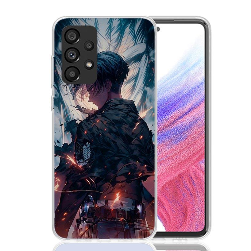 A-Attack on T-Titan Levi Phone Case For Samsung Galaxy A17 A16 A14 A15 A13 A57 A56 A54 A55 A53 A37 A36 A34 A35 A33 A26 A24 A25 A