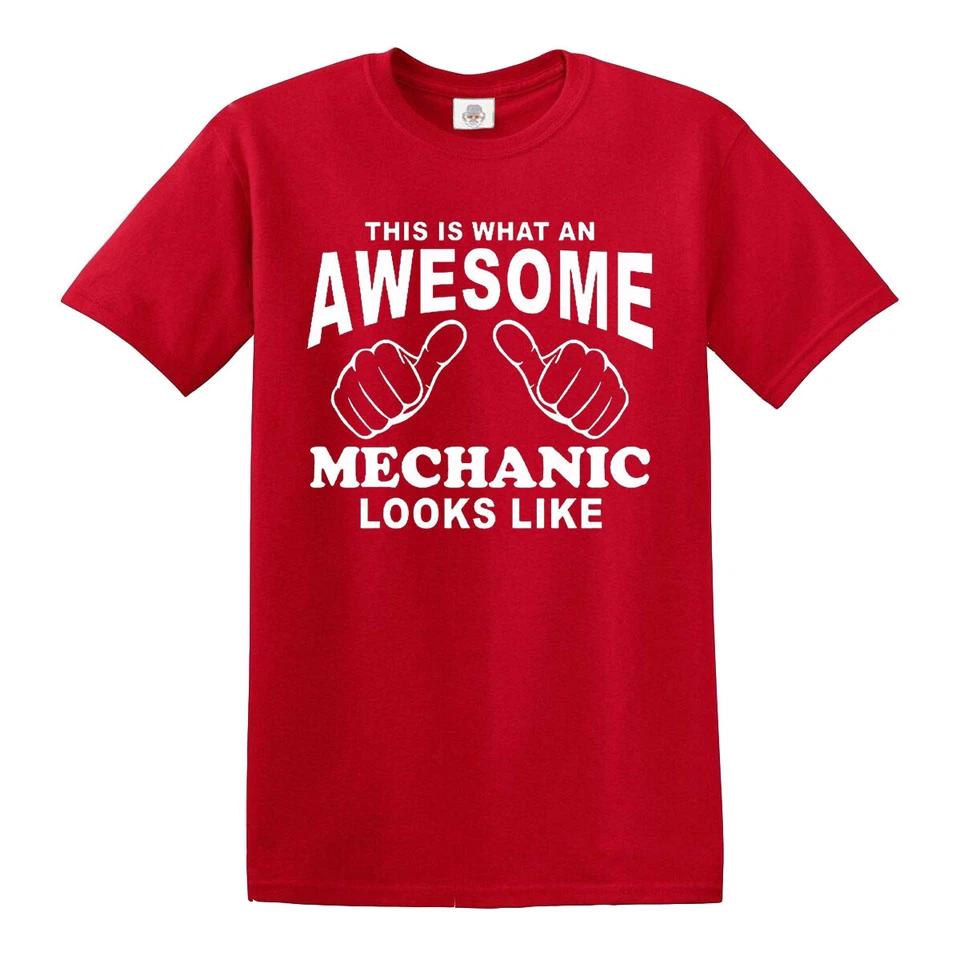 Awesome Mechanic T Shirt Mens Gift Funny Mechanics Present Tee Top 2 M