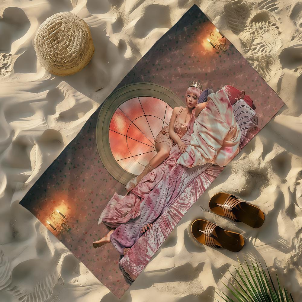 Singer M-Melanie Portals M-Martinez Towel Soft Lightweight Anti-Sand Large Beach Towel Quick-Drying Bath Sports Family