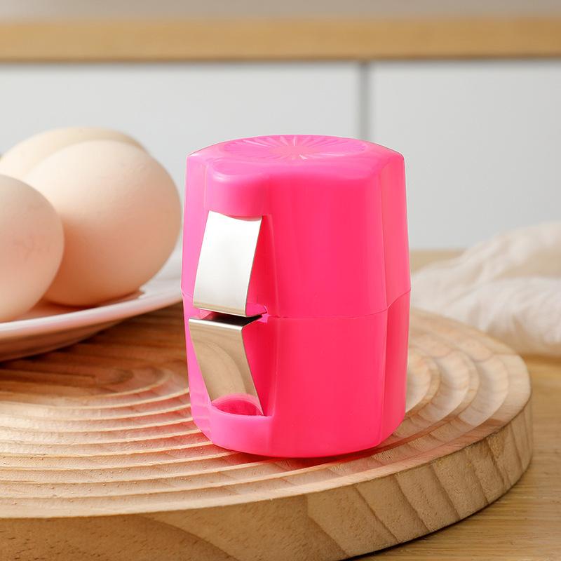 3pcs Portable Egg Peeler, Manual Egg Sheller for Kitchen, Quick Slicing Tool for Baking, Easy To Use, White