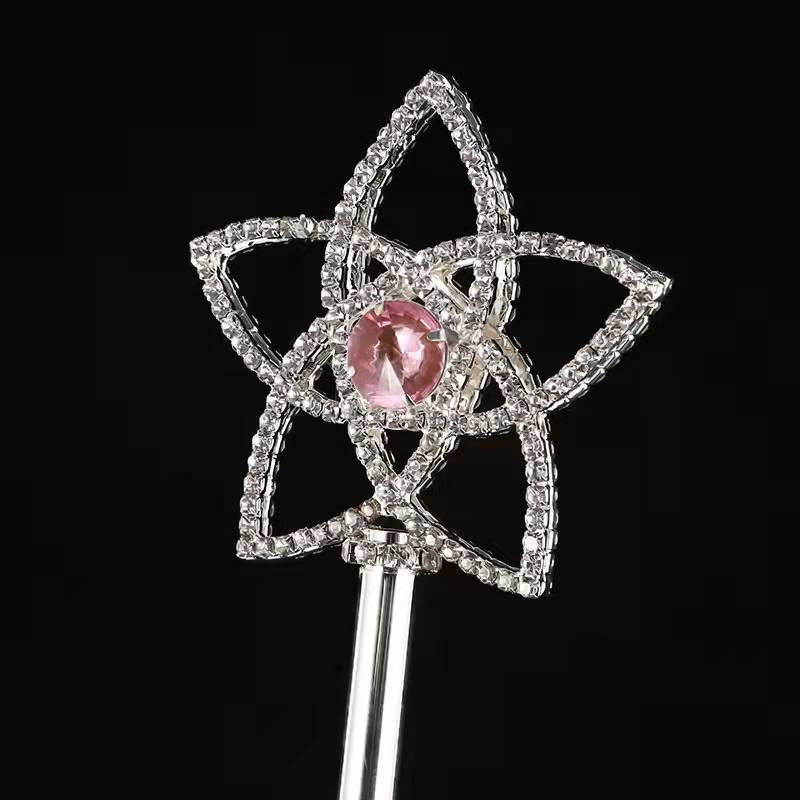 Princess Rhinestone Star Scepter Crown Fairy Wand