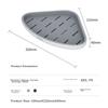 Ecocoyikeke Bathroom Storage Rack, No-Nail Washbasin Shelf, Bathroom Accessories, Toilet Corner Triangle Wall Rack E2030 Gray