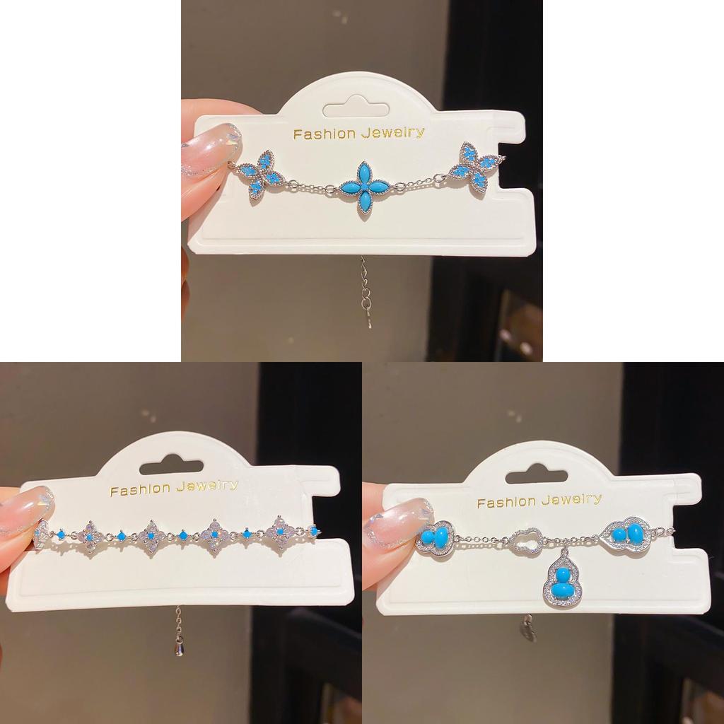 Jewelry Flower Zircon Water Drop Bracelet With Elegant Design For Women