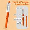 3Pcs Interactive Water Jet Pen Decompressive Press Action Ballpoint Pen For Stress Relief And Entertainment During Study