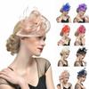 Ethereal Fairytale Silk Flower Feather Headpiece For Women