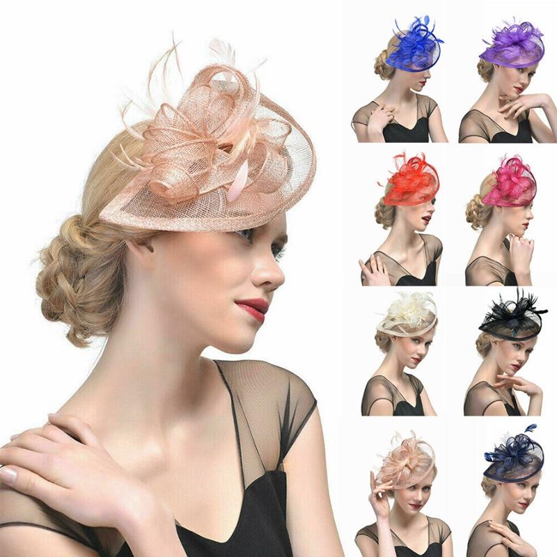 Ethereal Fairytale Silk Flower Feather Headpiece For Women