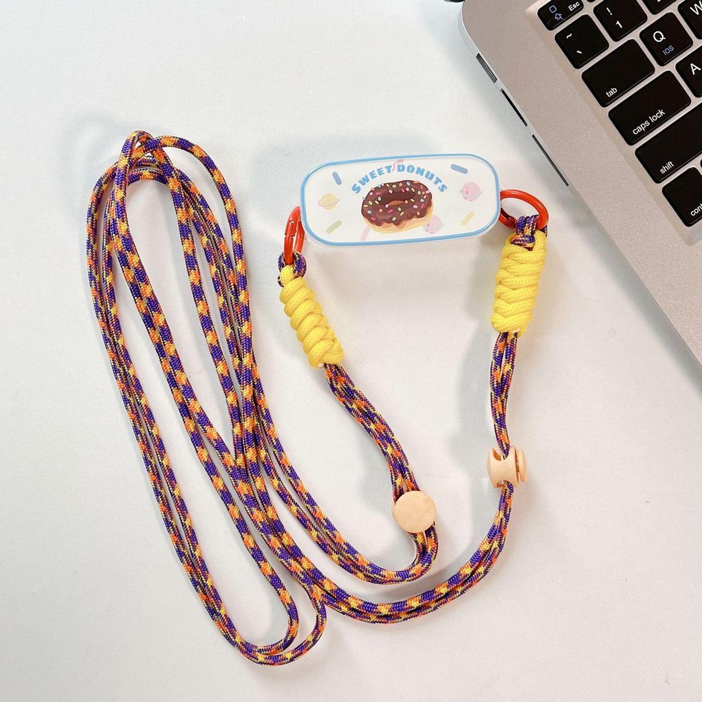 Adjustable Crossbody Cartoon Phone Case with Detachable Lanyard - Cute, Anti-Fall Design