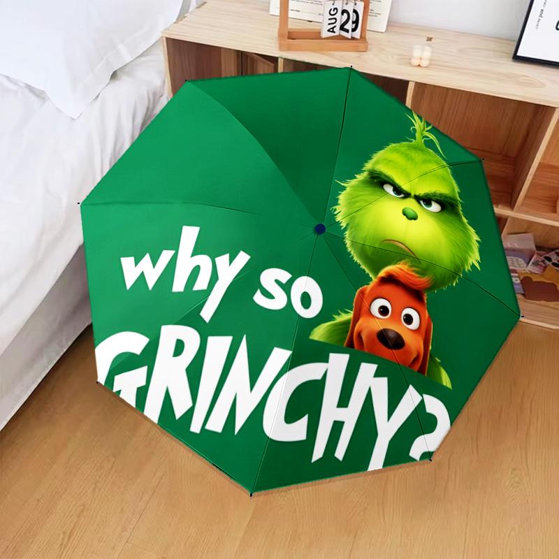 Christmas Comfort Umbrella Folding umbrella, automatic umbrella 8-Frame for Travel, camping Use Gift for Halloween Christmas