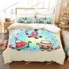 Set de lenjerie de pat 3D Kawaii Game Boomerang Fu Single Twin Full Queen King Size Set de pat Adult Copil Dormitor Seturi husă de plapumă Textile de casă