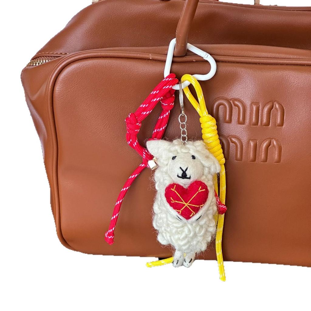 Nepal Wool Felt Pendant Charm - Cute Backpack Decoration & Gift Ornament