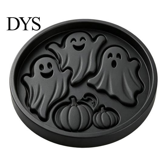 Easy Craft for Beginners Halloween Stepping Stone Mold, Reusable Plastic Molds, DIY Cement Sunflower Garden Path Maker Mold Patio Lawn & Backyard