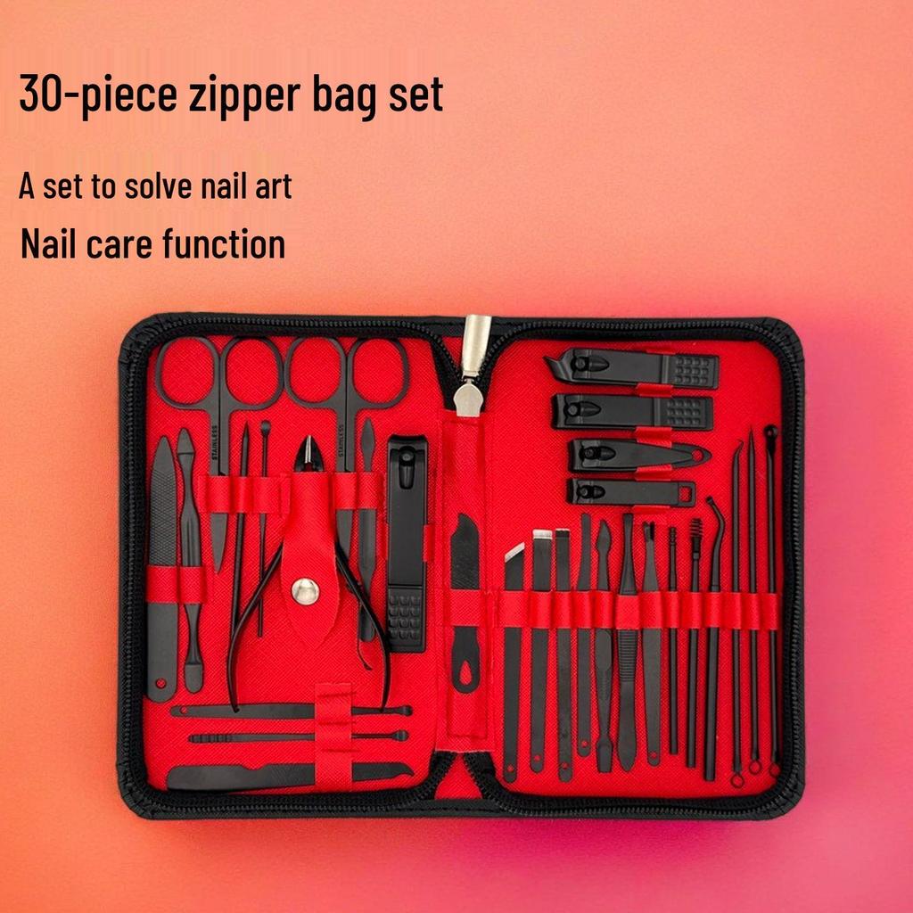 30-Piece Stainless Steel Manicure & Nail Clipper Set