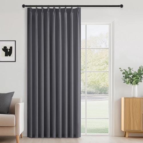 Topfinel Blackout Curtains, Room Dividers, Thermal Insulated Curtains, Entryway Dividers, Ready-Made Curtains, Single Panel, 180cm Wide x 230cm Long,