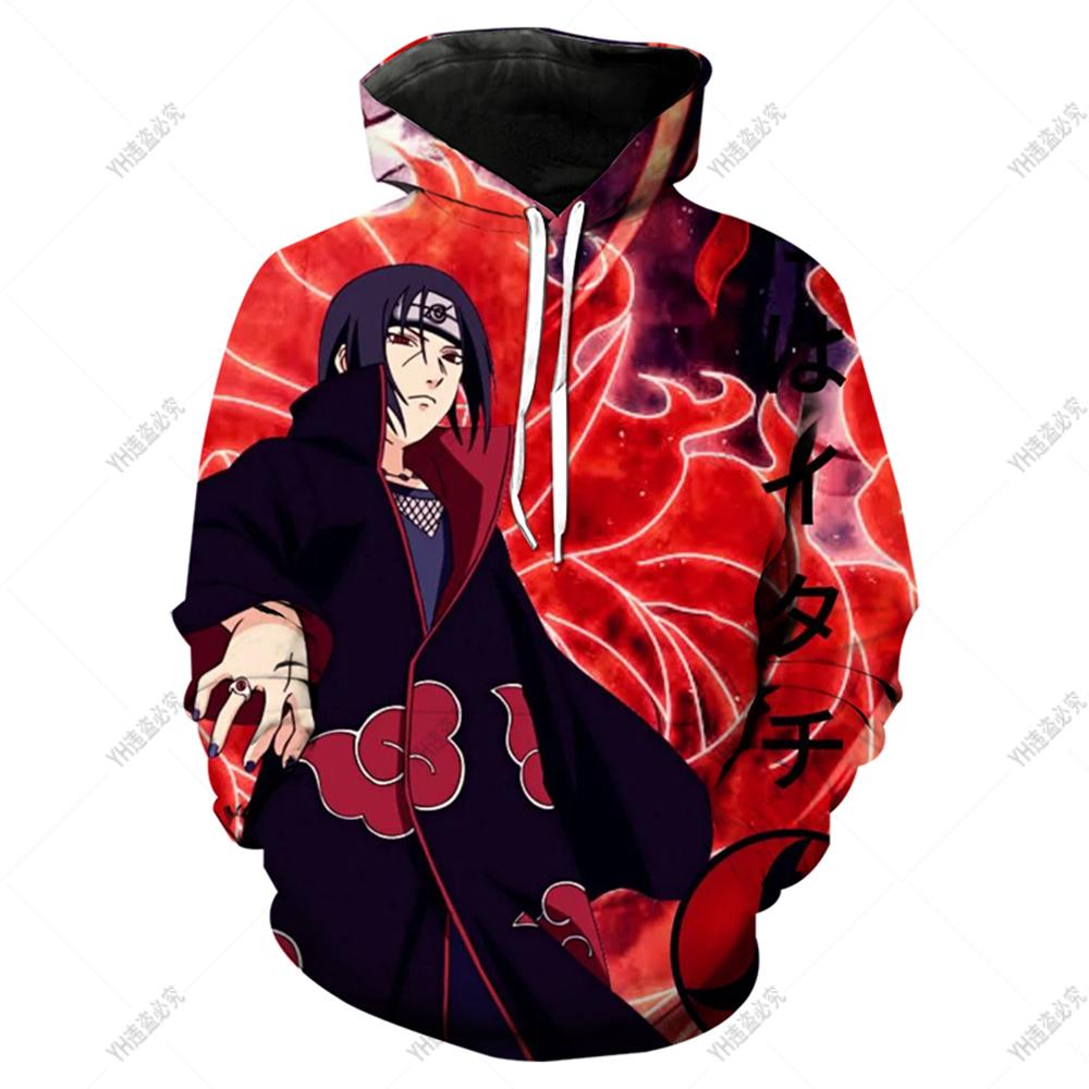

Толстовка с капюшоном «Наруто» Для детей Детская одежда Свободная одежда с длинным рукавом Повседневный топ Японское анимеТолстовка с капюшоном для мальчиков и девочек с 3D-принтом M