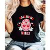 Chicfull Girls' Valentine's Day Love Heart Print T-Shirt - Casual & Stylish, Breathable - Perfect for