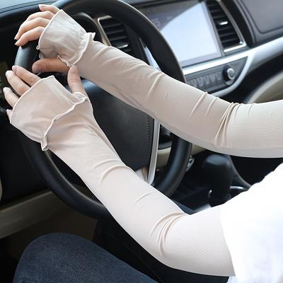 Relaxed Cooling Breathable Moisture-Wicking Fashion Running Driving Outdoor Sports Summer Sleeves for Women