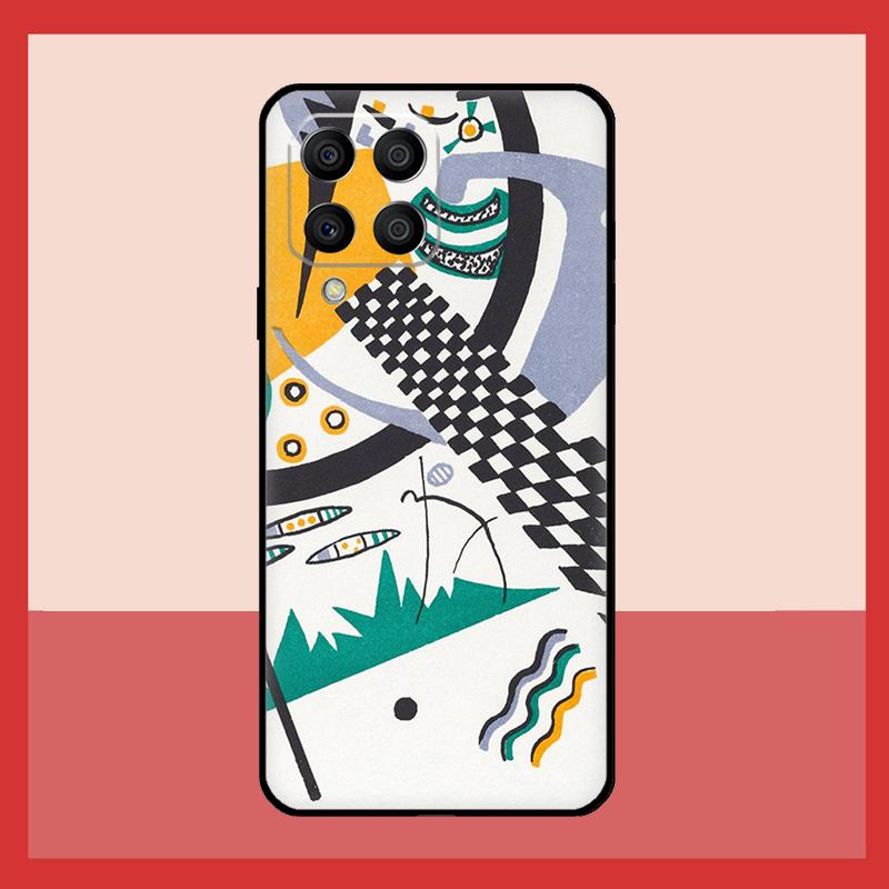 Wassily Kandinsky Abstract Artistic Case For Samsung Galaxy M56 M12 M06 M32 M52 M35 M55 M15 M11 M13 M14 M16 M36 M31 M53 M34 M54