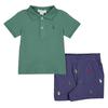 Ralph Lauren Baby Collared Short-Sleeved Shirt And Shorts Set