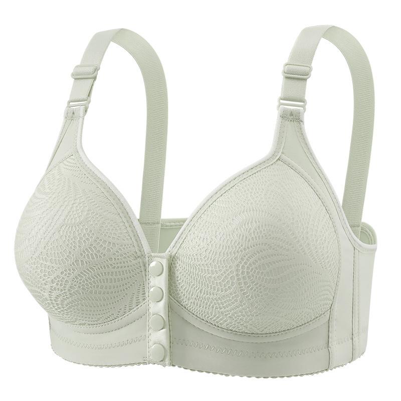 

Large size front button nursing bra, gathered for breathability and comfort, with side breasts for middle-aged mothers without steel rings 36/80 чорний