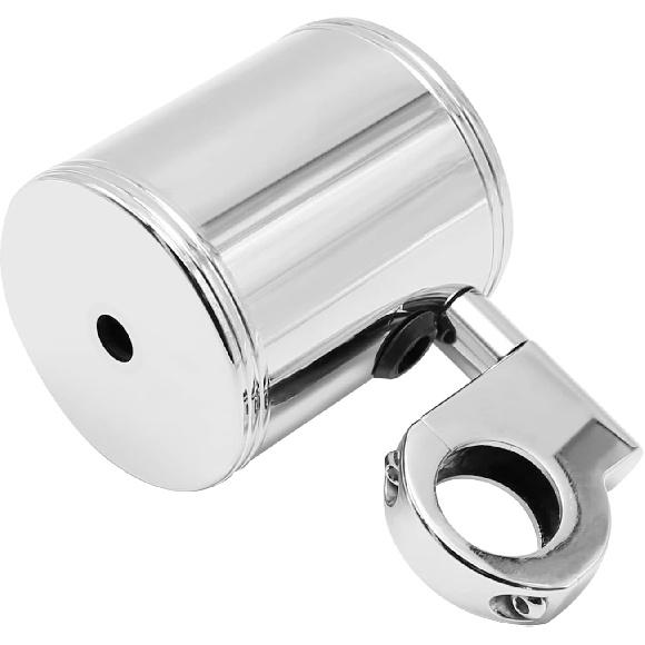 200 Chrome Handlebar Mount Motorcycle Metal Cup Holder Rotate 360 Degrees