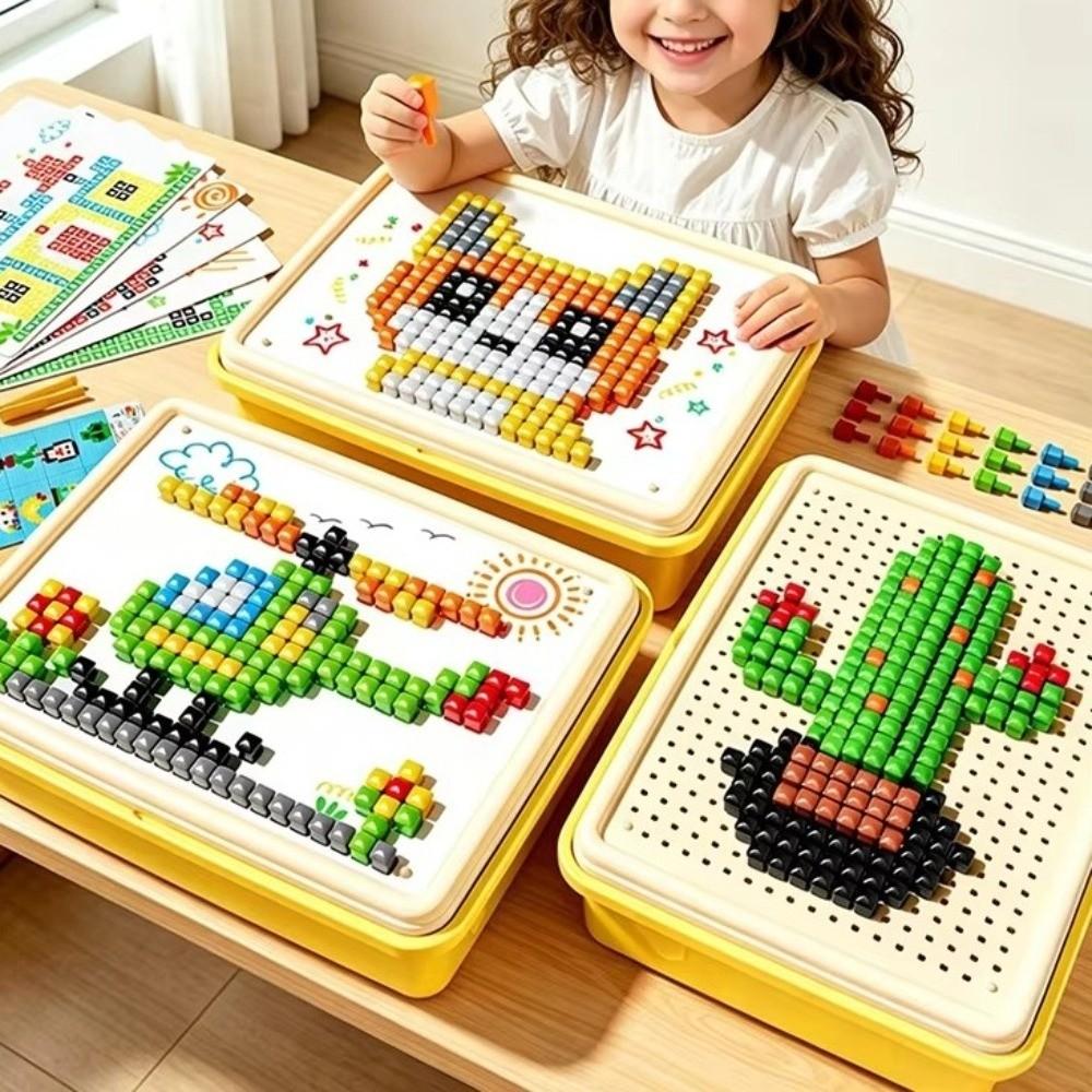 Motorikentwicklung Pilznagel Puzzle Pilznagel Puzzle Brettspiel Geschenk für Kinder