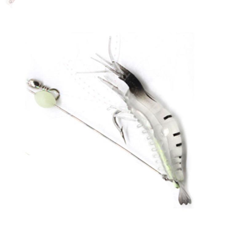 9cm Simulation Prawn Fishing lure Multicolor Luminous Tackle Bait Sea fishing Soft bait fishing tool