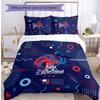 Juego de Ropa de Cama Estampada France Football de 3 Piezas Juego de Cubre Cama Acogedor y Transpirable como Regalo de Inauguración o Festivo