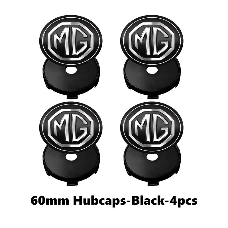 For MG 4pcs 56/60mm Car Wheel Center Hub Cap Rim Cover Stickers Cyberster 3 5 6 7 ZS ES5 ONE HS 4 EV