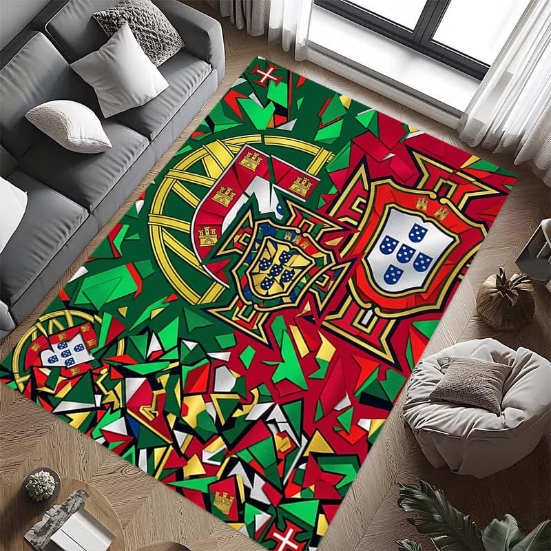 Portuguese Heritage Emblem carpet printing Living room and bedroom mats Doormat Dormitory decoration Christmas gifts
