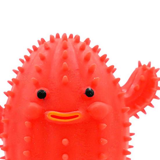Cute Cactus Stress Relief Toys Quick Recovery TPR Plant Shape Sensory Vent Ball for Daily Use