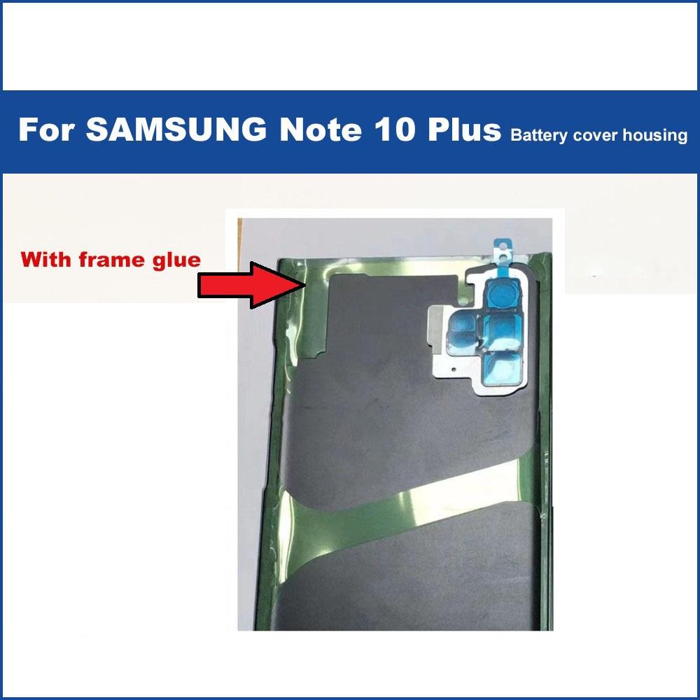 Back Battery Cover Camera Adhesive For Samsung Galaxy Note 10 Plus Black