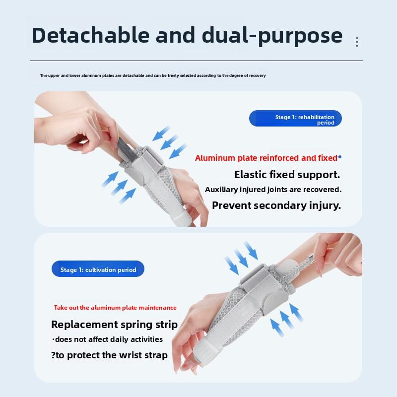 Adjustable Thumb Splint Support Brace Compression Finger Holder Protector Wrist Brace for Sprains Strains Arthritis Tendonitis