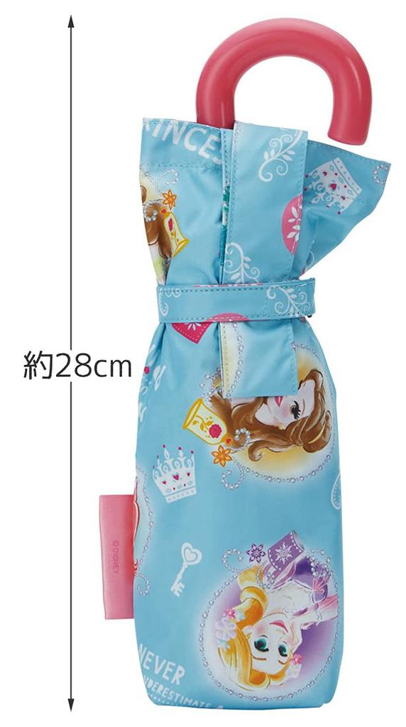 Skater Folding Princess for Ages Elementary School Manual Includes Dedicated UV 6 Disney Rain or Includes Dedicated Storage Case Children's Parasol,