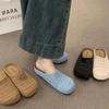 Fashion Women Bohemian Weave Mules Slippers Flats Shoes Hollow Sandals Summer Fashion Beach Shoes Casual Comfort Sandalias Mujer Slides