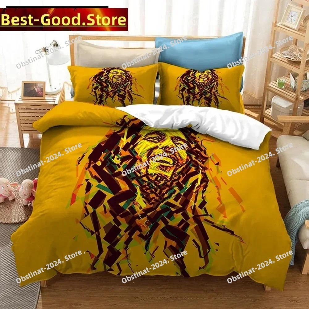 Bob Marley 3D Printed Bedding Set Duvet Covers Pillowcases Comforter Bedding Set Bedclothes Bed Linen(NO sheet)