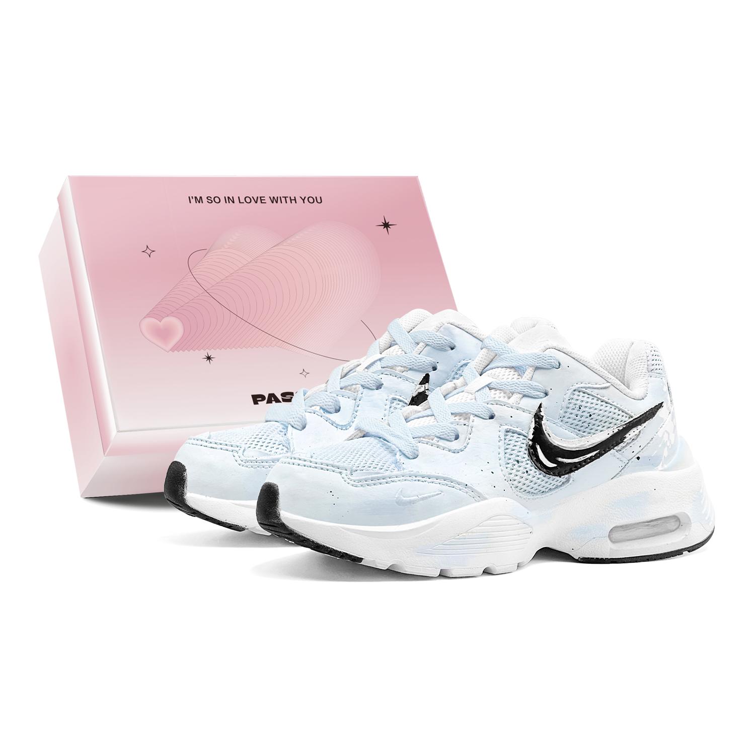 

Nike Air Max Fusion Abrasion Resistant Breathable Low top Running Shoes Women s Blue White CJ1671-100(TeamS3-S-BOX) 38.5