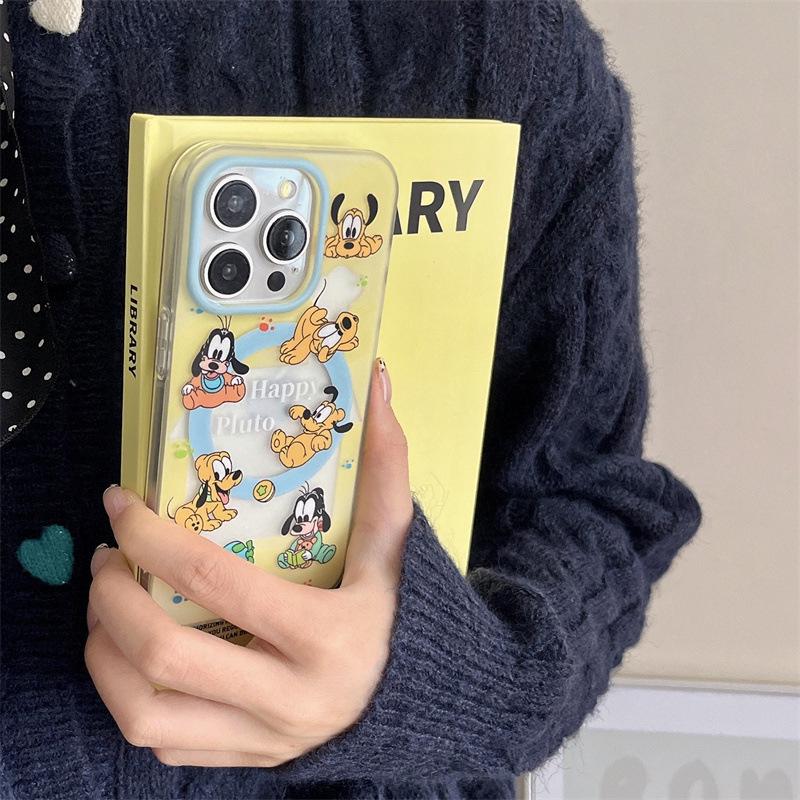 

Goofy & Pluto Magnetic Case for iPhone 16/15 Pro Max/14/13/12 iPhone 13