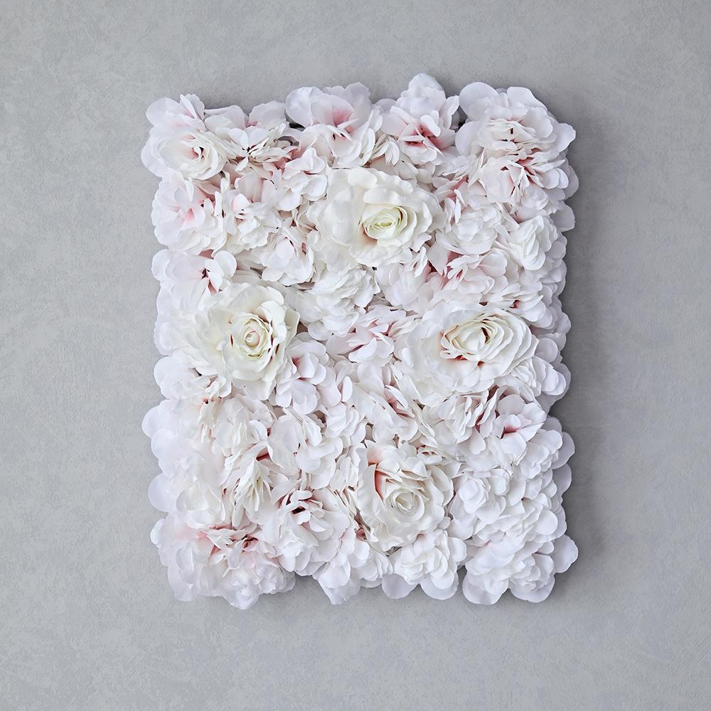 

Имитация Цветочной Стены Трехмерное Украшение Фона Роза Окно Цветочный Ряд Имитация Цветка Георгин Гортензия Свадебное Украшение 40 * 30cm