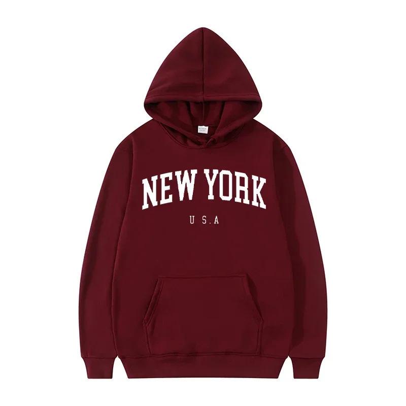 Unisex Letter Print Hoodie - Loose Casual Pullover for 2025