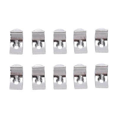 10pcs 12g Glass Shelf Brackets Zinc Alloy Shelf Support Pegs Glass Panel Board Holder Cabinet Furniture Fixing Bracket